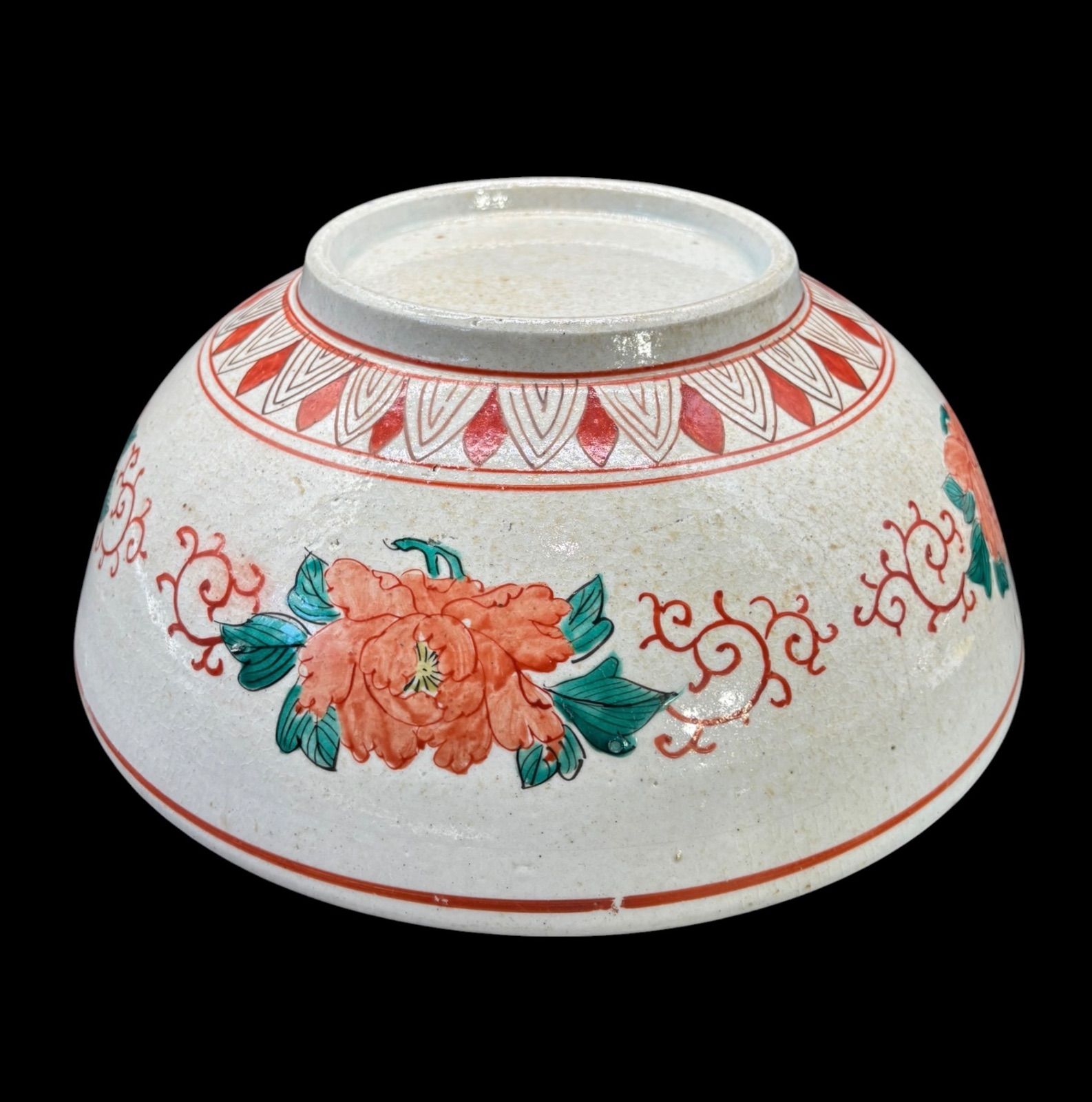 メ4724 アンティーク古伊万里 色絵草花文鉢 径13㎝10客 最速出荷 メ4724 アンティーク古伊万里 色絵草花文鉢 径13㎝10客