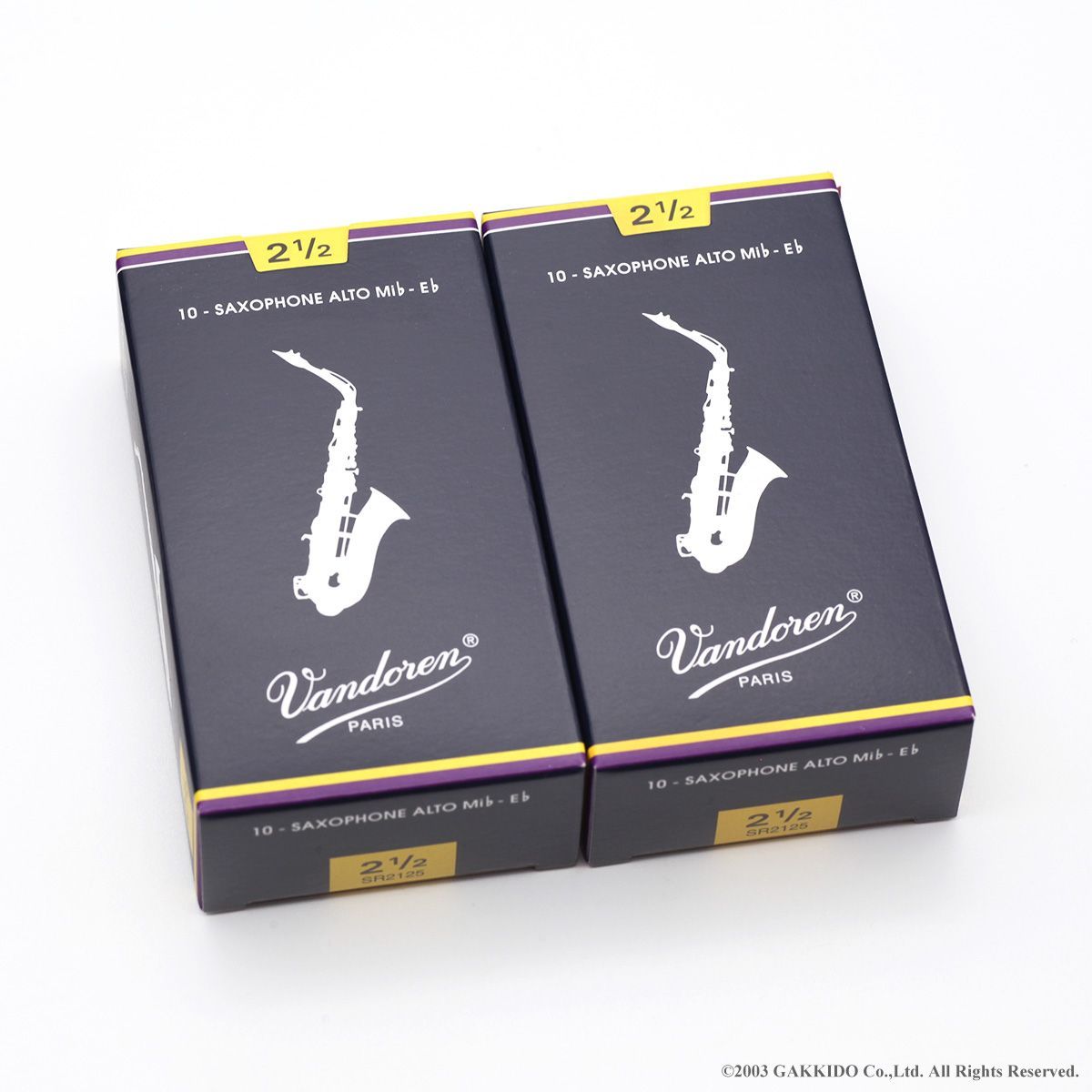 EXT処理 ＆ Premium EXT処理　Vandoren (バンドレン)　アルトサックス用リード　Traditional (青箱)　[2-1/2]　【特価品】