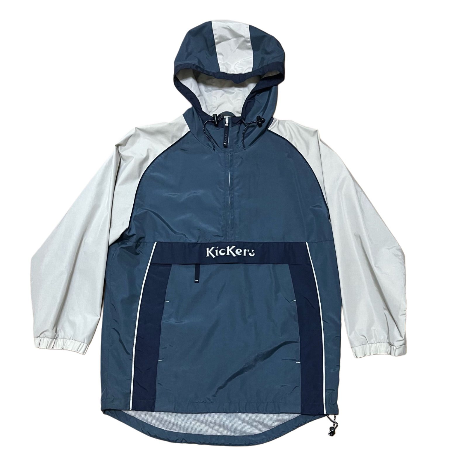 90s〜00s Kickers UK アノラックパーカー ツートーン グレー ネイビー 