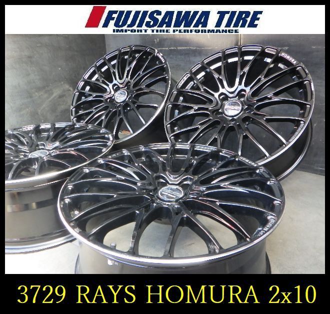 【3729】A送料無料▲RAYS HOMURA 2x10 BD▲20x8.5J 5穴 114.3 +38▲4本 26102419