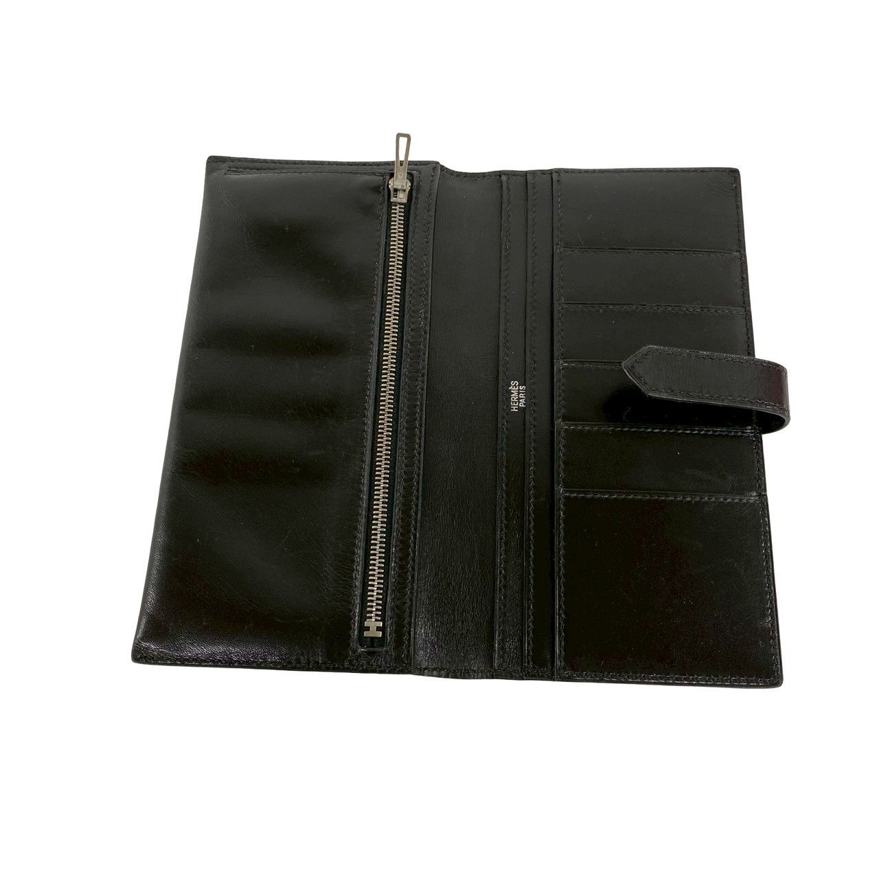 極 美品 □B 刻印 HERMES エルメス ベアン クラシック ボックスカーフ 