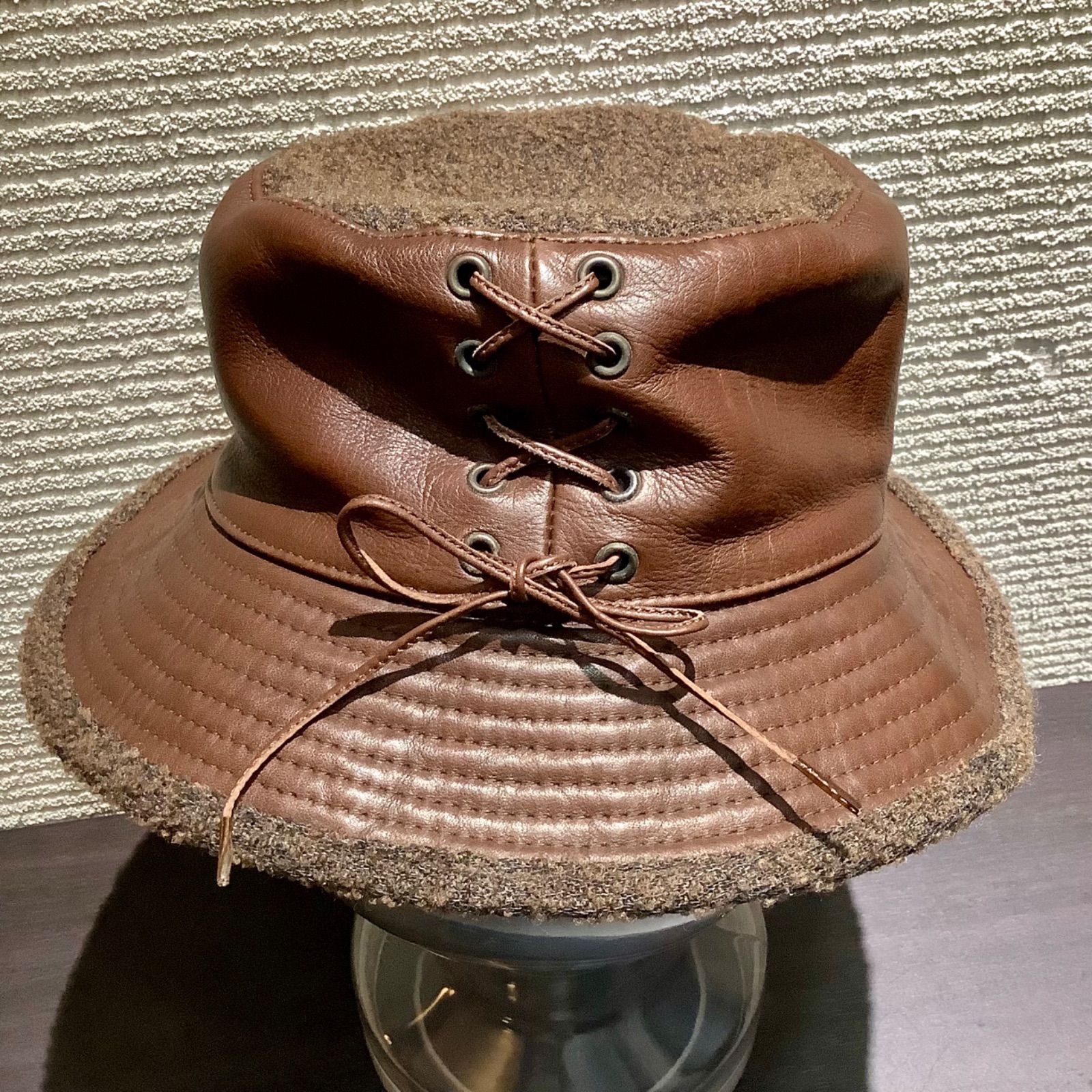 エルメス HERMES MOTSCH モッチ レザー ツイード バケット エルメス HERMES MOTSCH モッチ レザー ツイード バケット