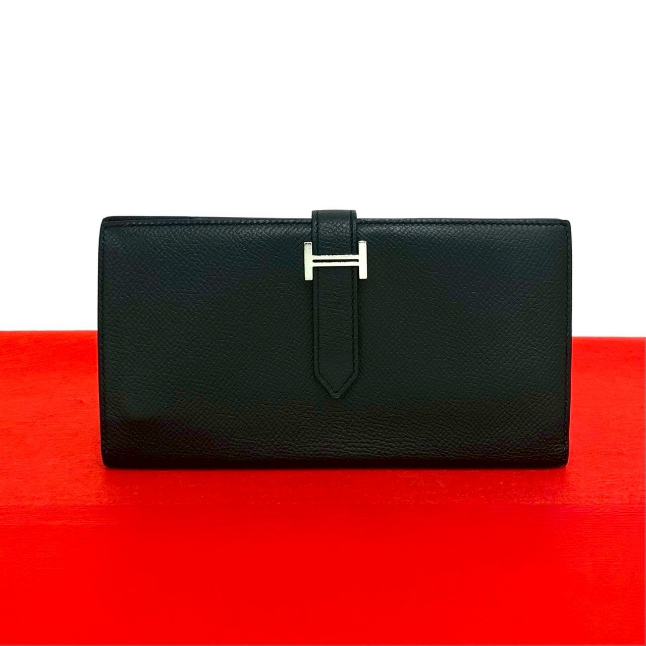 極 美品 Y 刻印 HERMES エルメス ベアン スフレ ヴォーエプソン レザー 