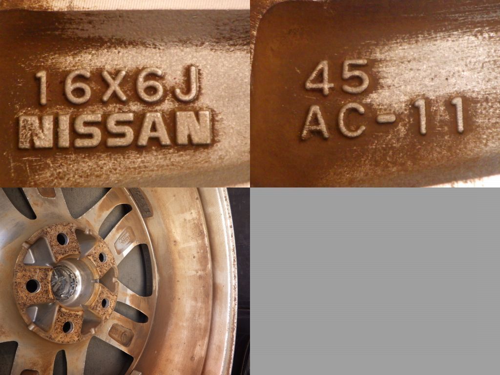 【3731】B送料無料▲NISSAN セレナ純正 AUTECH▲16x6.0J 5穴 114.3 +45▲4本 26102422