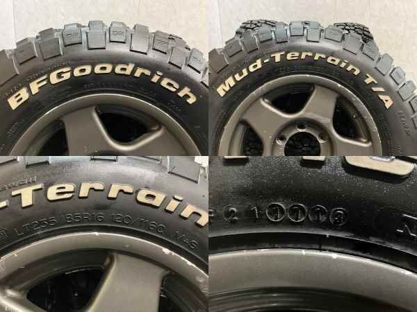 【BF Goodrich Mud-Terrain T/A KM2 LT235/85R16】スパイクタイヤ【ブラッドレーV 16インチ 6.5J6HPCD139.7+25】希少 ランクル等　(KTJ651) クレジットカード QRコード決済可 BF Goodrich Mud-Terrain T/A KM2 LT235/85R16】スパイクタイヤ