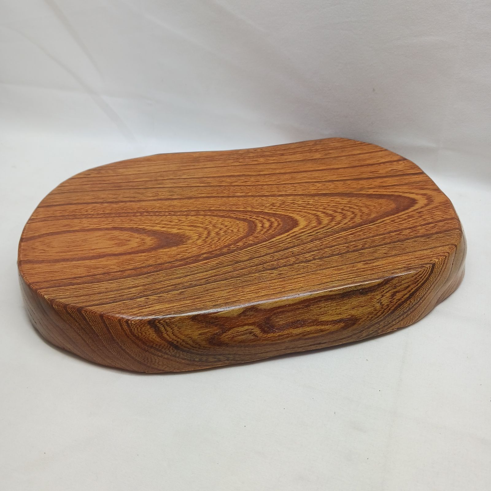 アンティーク品】天然木 一枚板 花台 飾り台 無垢材 29.5×22×3cm