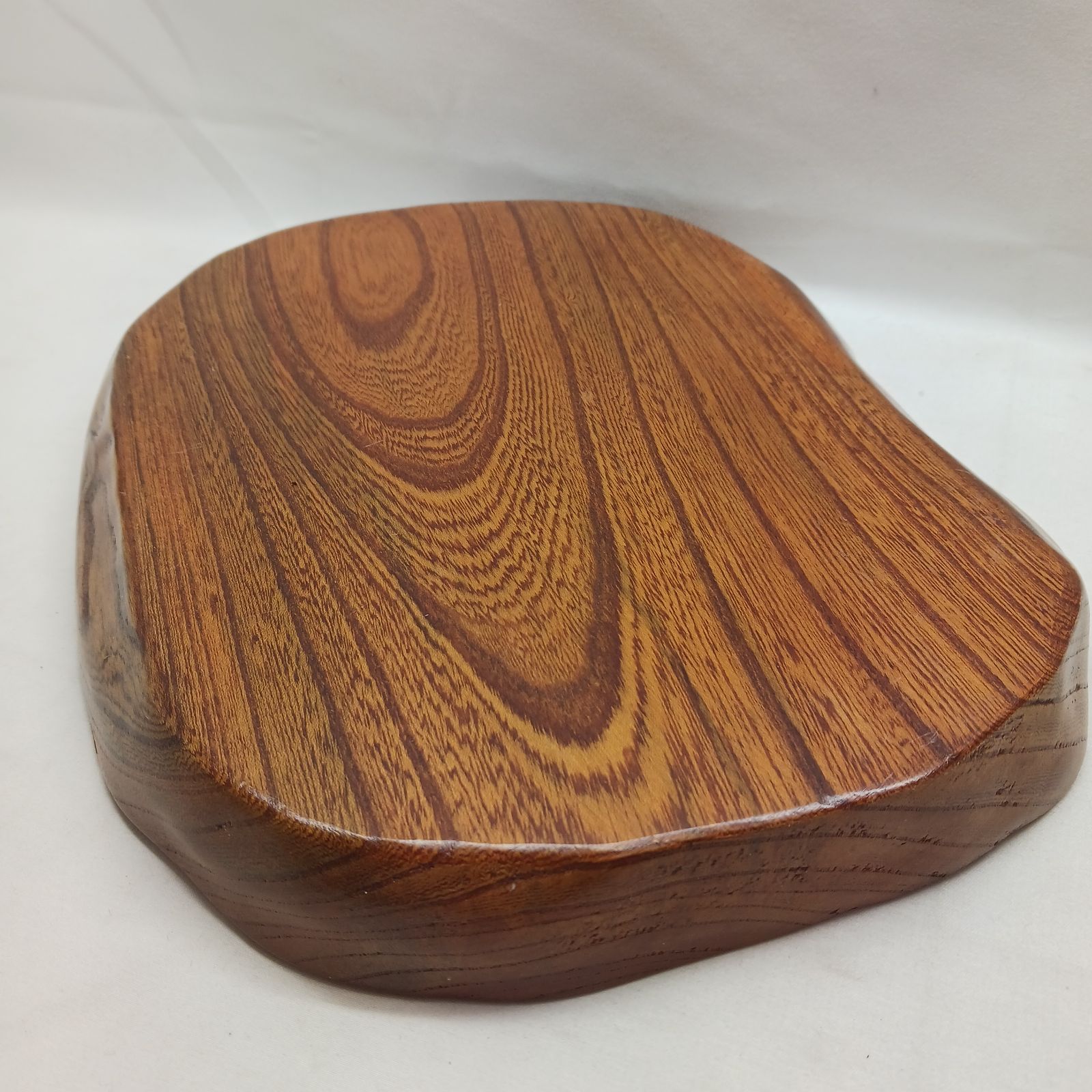 アンティーク品】天然木 一枚板 花台 飾り台 無垢材 29.5×22×3cm