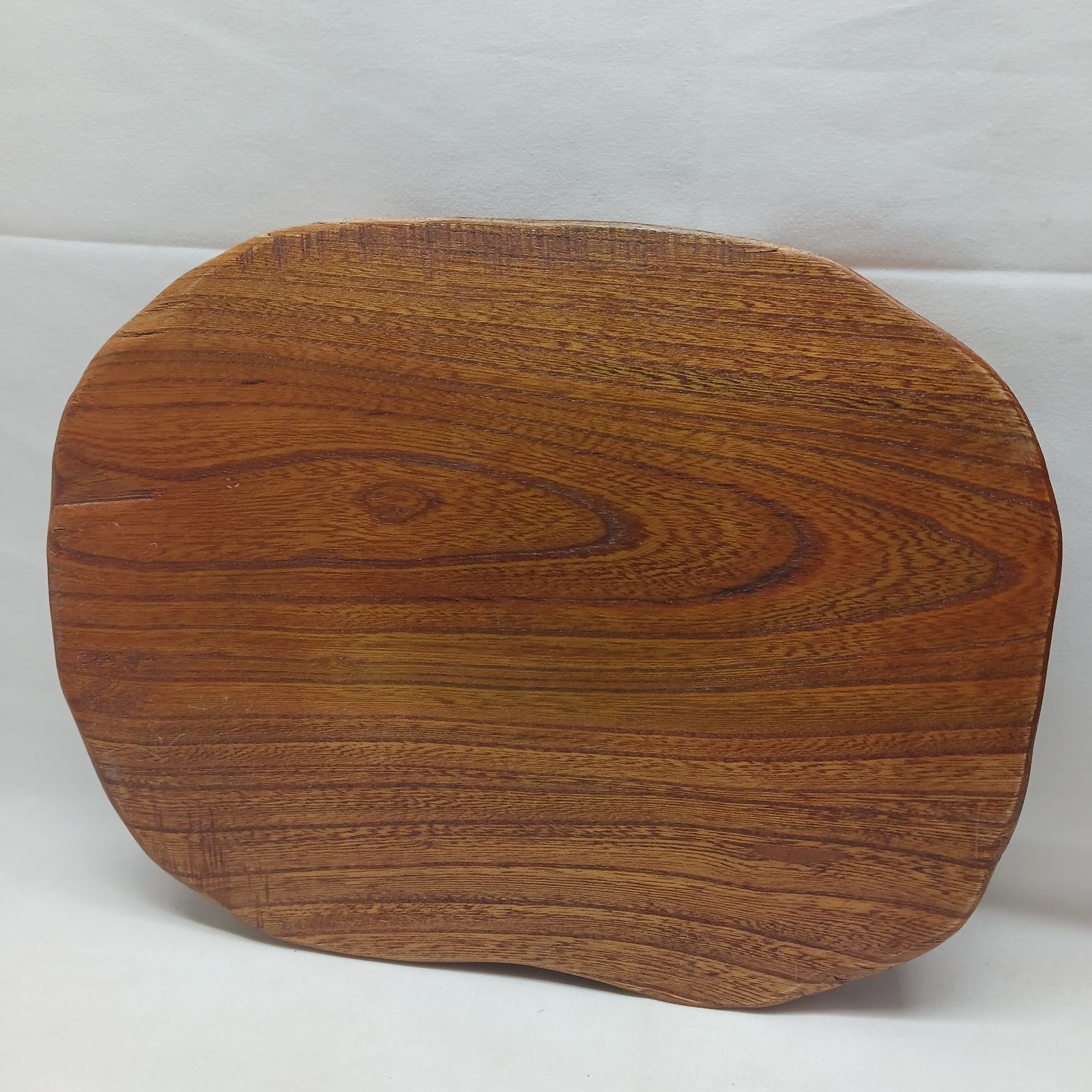アンティーク品】天然木 一枚板 花台 飾り台 無垢材 29.5×22×3cm