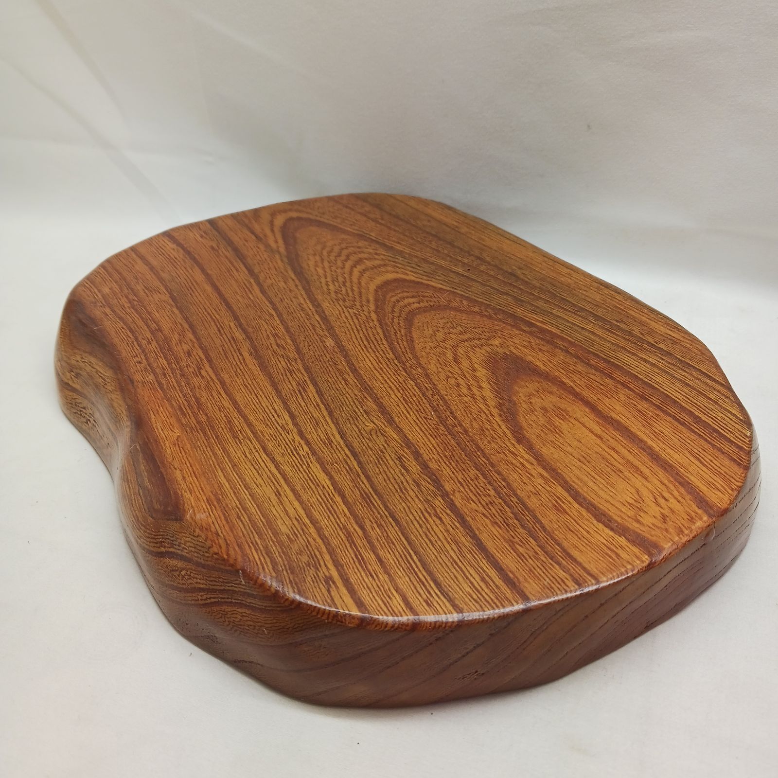 アンティーク品】天然木 一枚板 花台 飾り台 無垢材 29.5×22×3cm