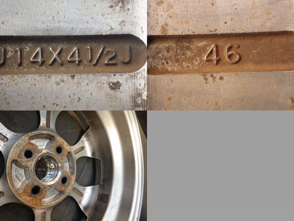 【3733】B送料無料▲MISUBISHI純正 ENKEI製▲14x4.5J 4穴 100 +46▲4本 26102424 【3733】B送料無料▲MISUBISHI純正 ENKEI製▲14x4.5J 4穴 100 +46▲4本 26102424
