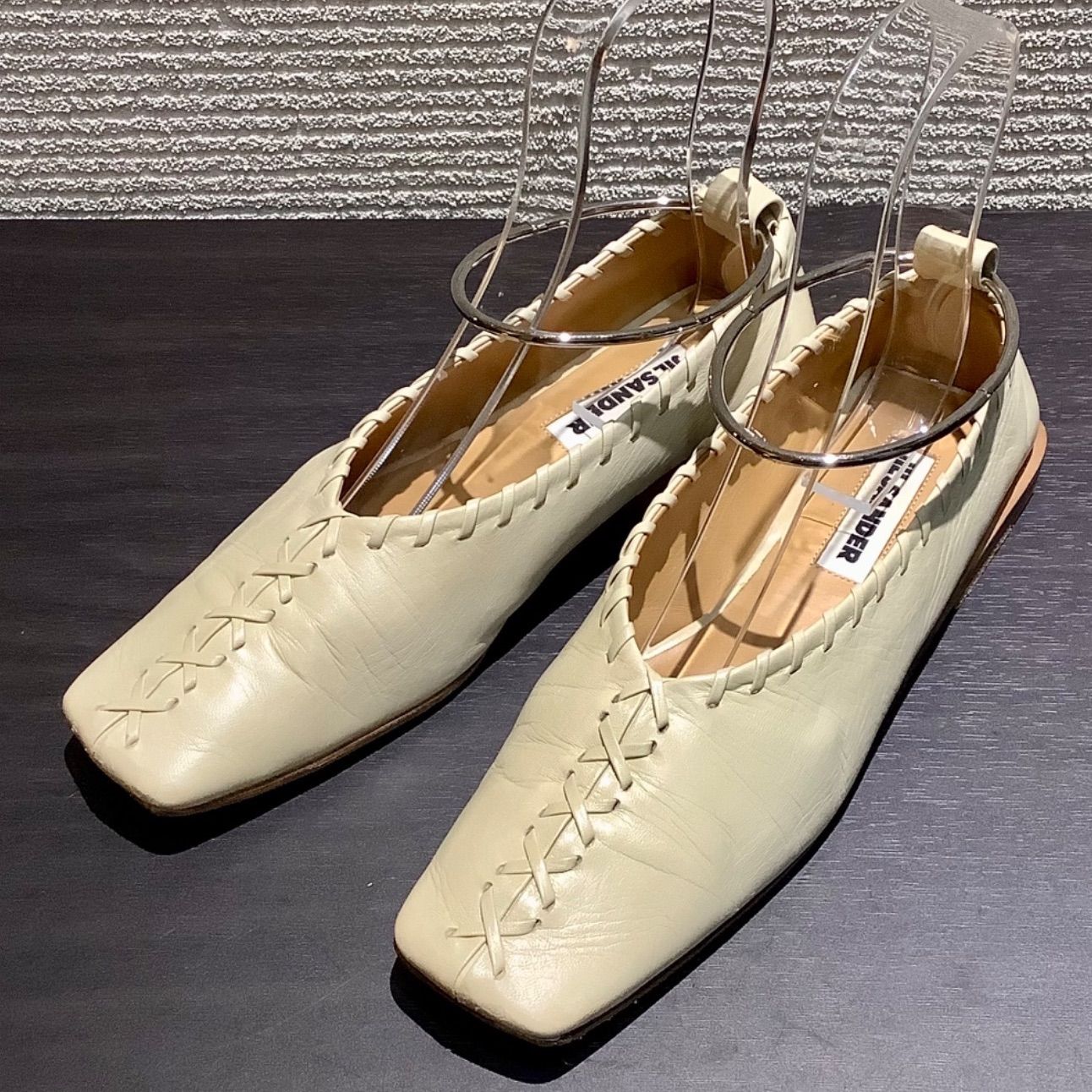 ジルサンダー JIL SANDER メタル アンクレット フラットシューズ