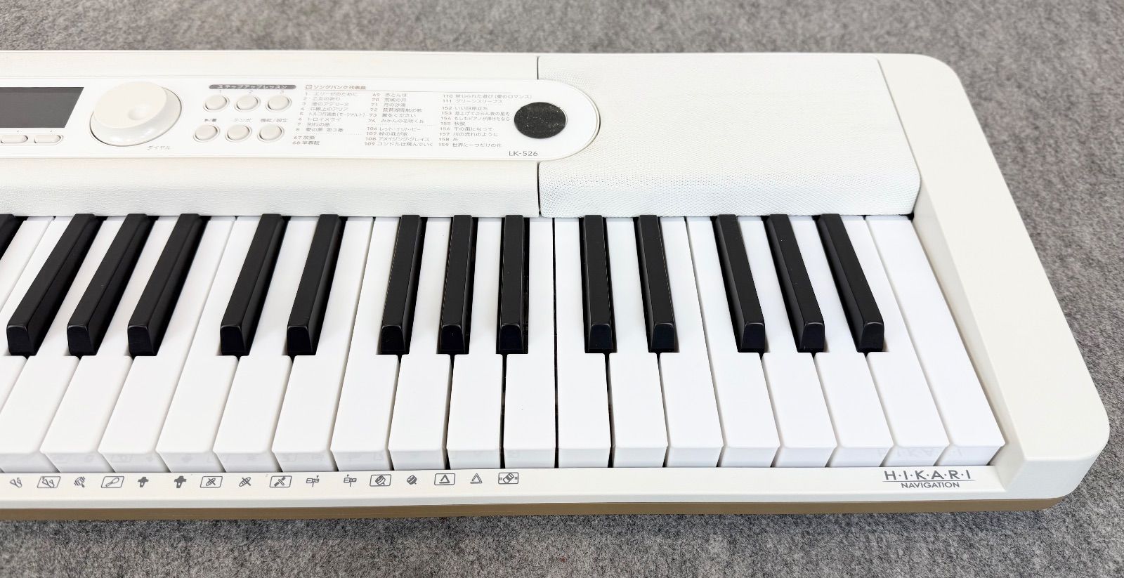 D10CC16 CASIO カシオ 光ナビゲーション キーボード LK-526 2022年製