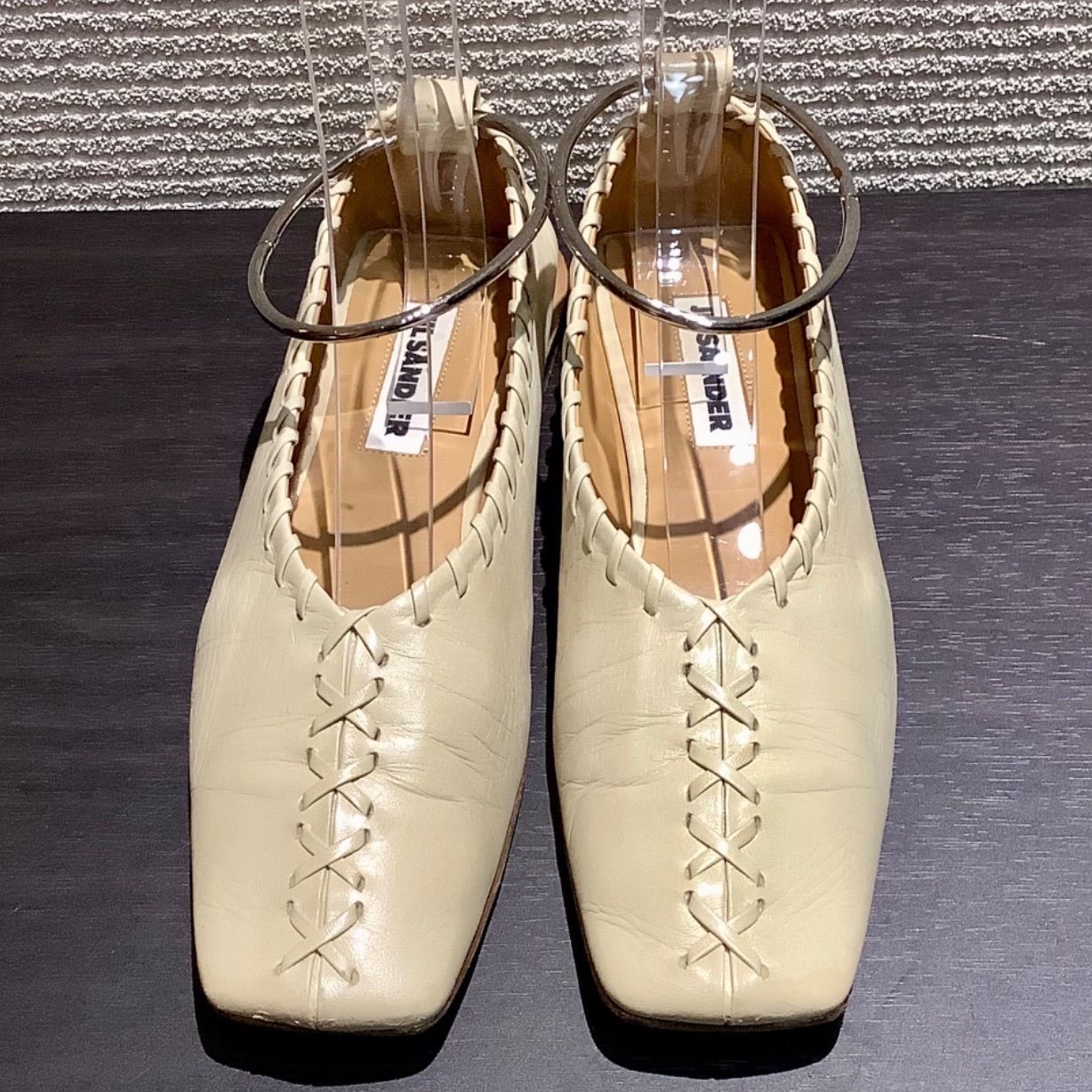 ジルサンダー JIL SANDER メタル アンクレット フラットシューズ 