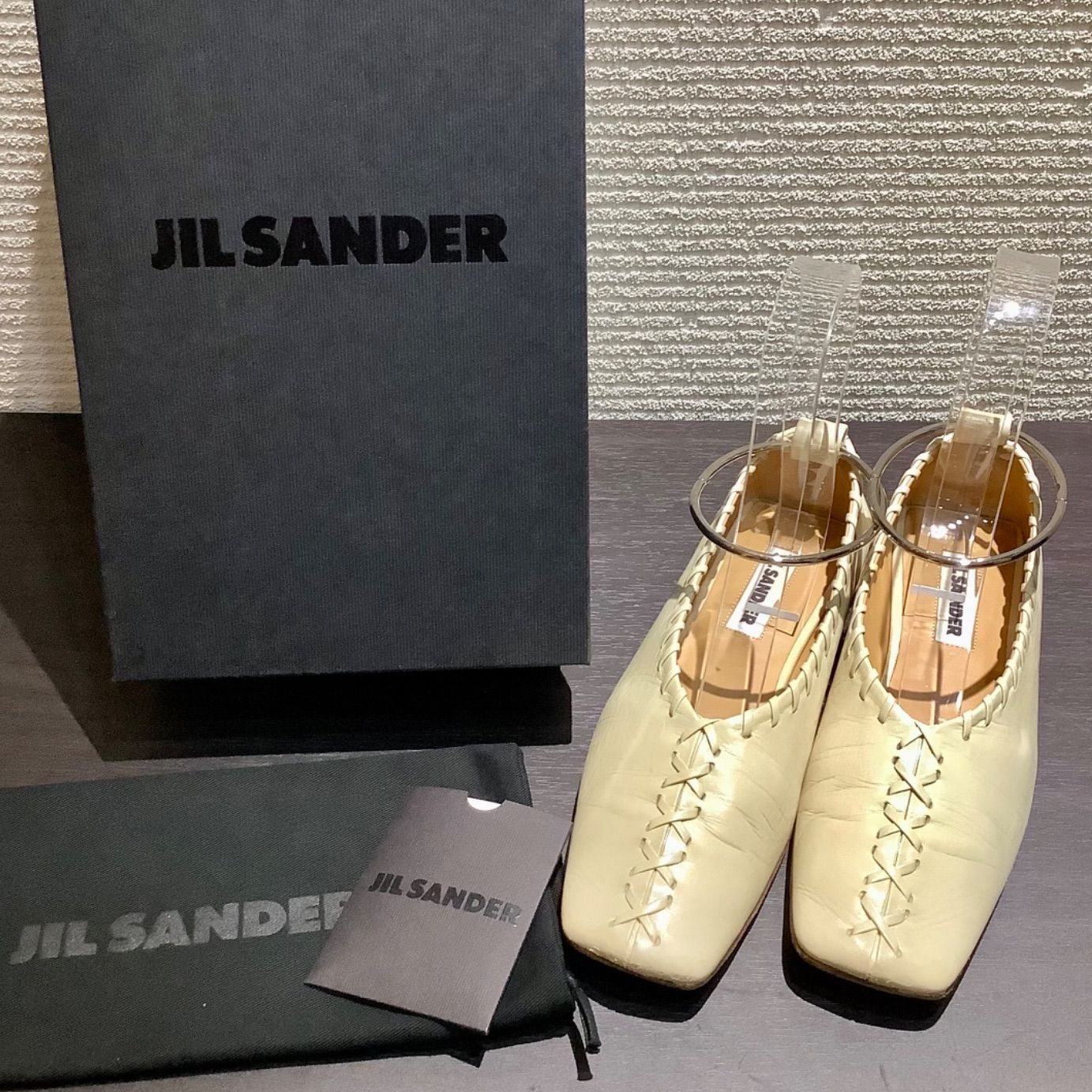 ジルサンダー JIL SANDER メタル アンクレット フラットシューズ