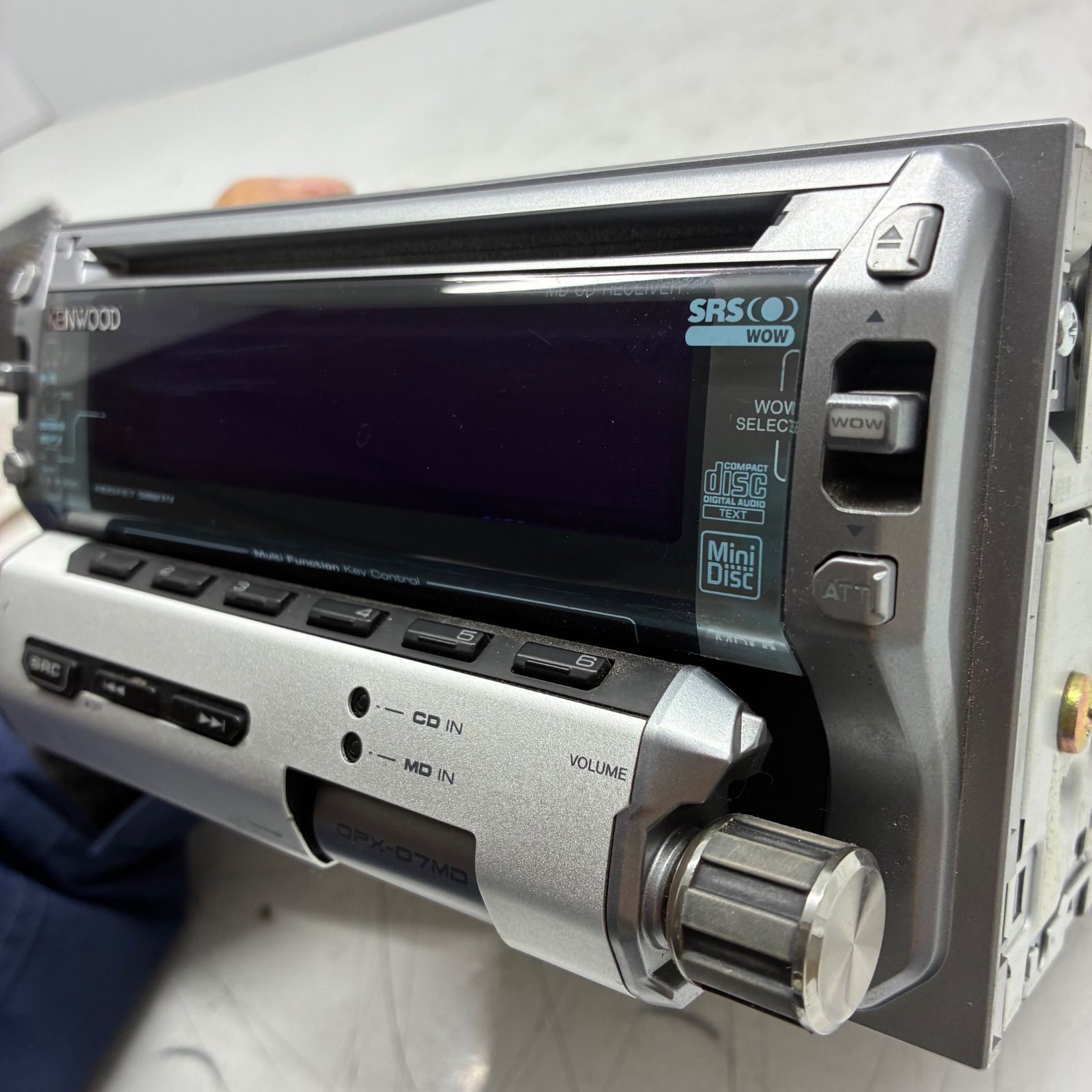 当時物】KENWOOD ケンウッド DPX-07MD 2DIN カーオーディオ チューナー