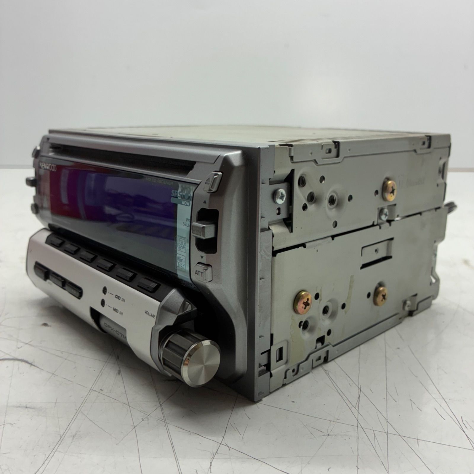 当時物】KENWOOD ケンウッド DPX-07MD 2DIN カーオーディオ チューナー