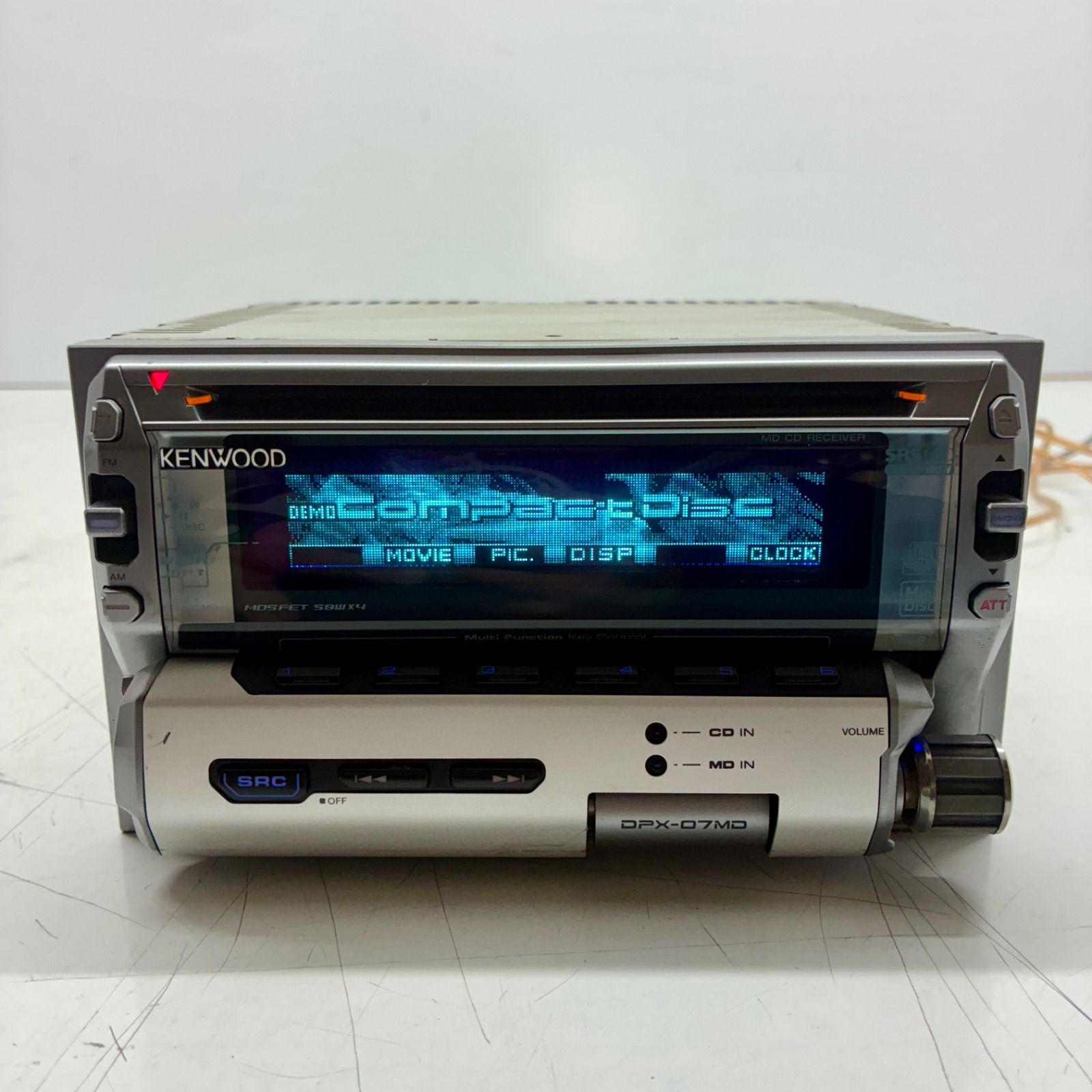 当時物】KENWOOD ケンウッド DPX-07MD 2DIN カーオーディオ チューナー