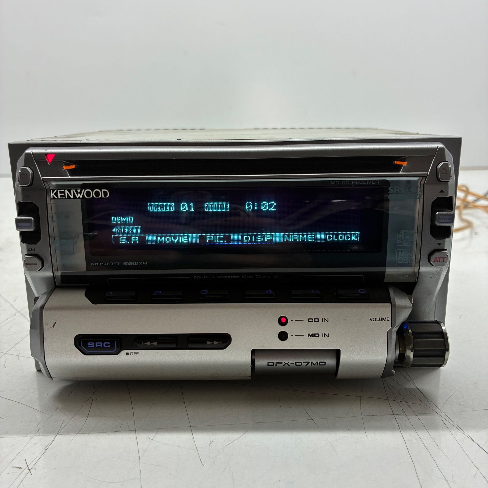 当時物】KENWOOD ケンウッド DPX-07MD 2DIN カーオーディオ チューナー