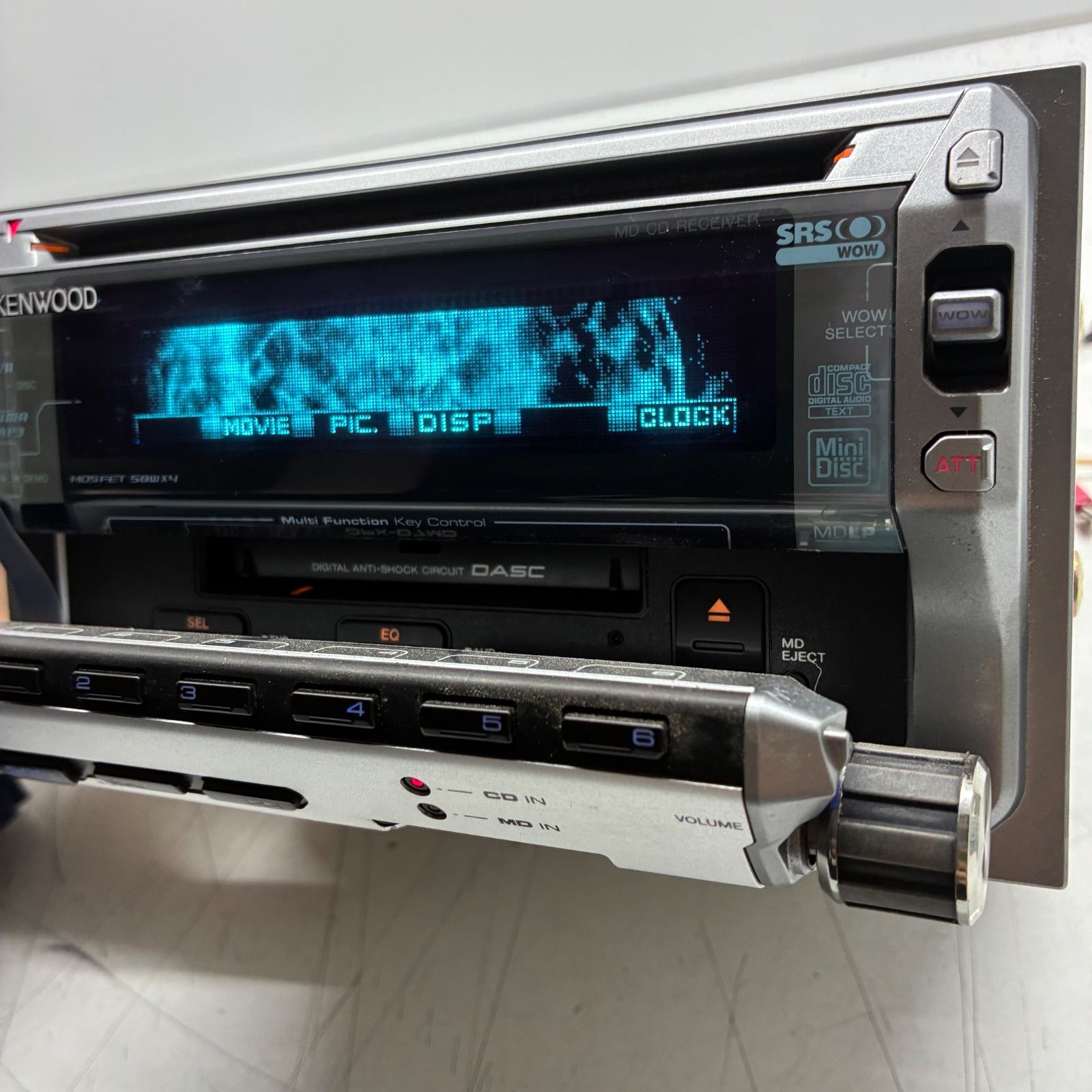 当時物 KENWOOD DPX-07MD MD/CDレシーバー 完動品 美音 当時物】KENWOOD ケンウッド DPX-07MD 2DIN カーオーディオ チューナー