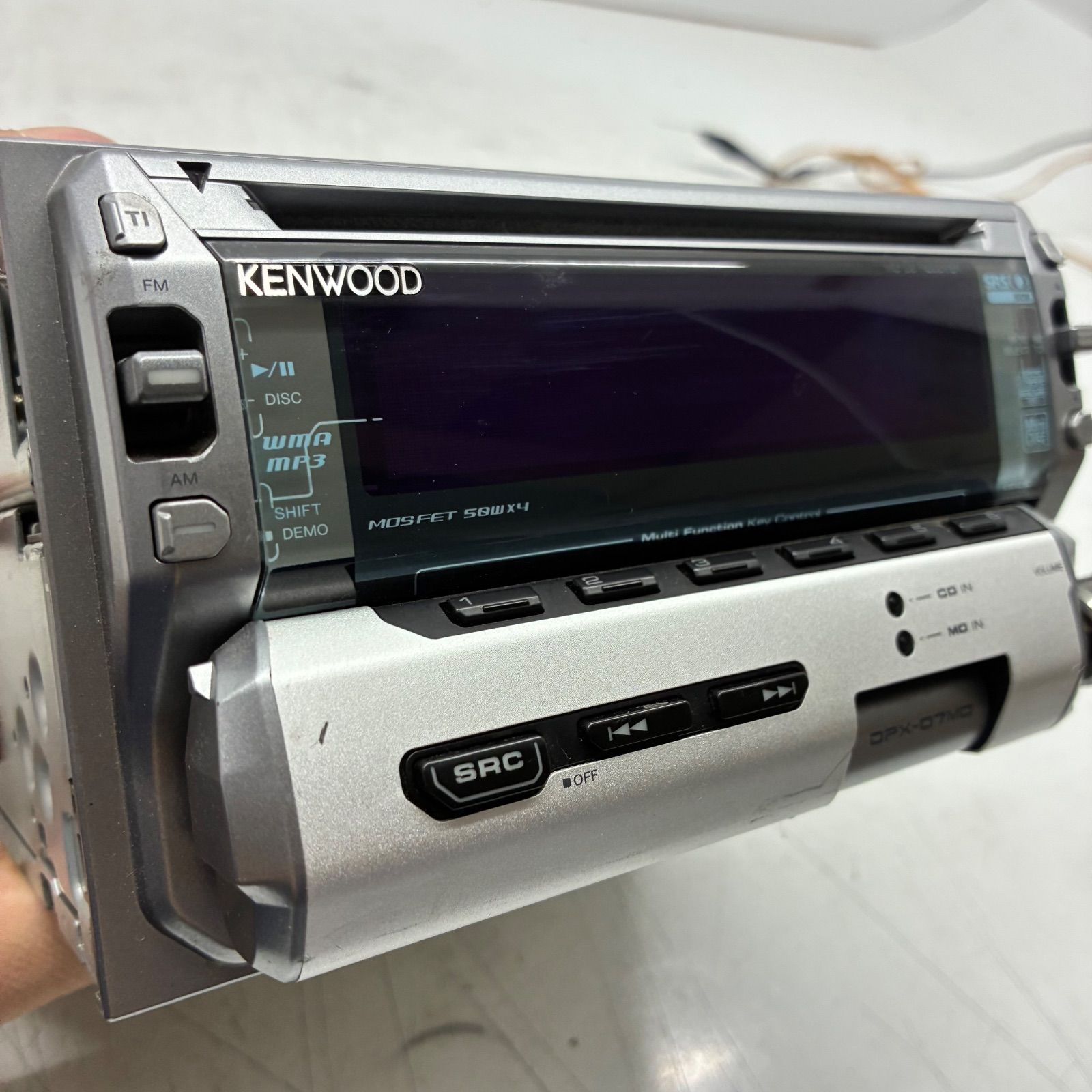 当時物】KENWOOD ケンウッド DPX-07MD 2DIN カーオーディオ チューナー