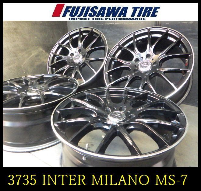3735】B送料無料△INTER MILANO VOLTEC HYPER MS-7△18x8.0J 5穴 114.3 