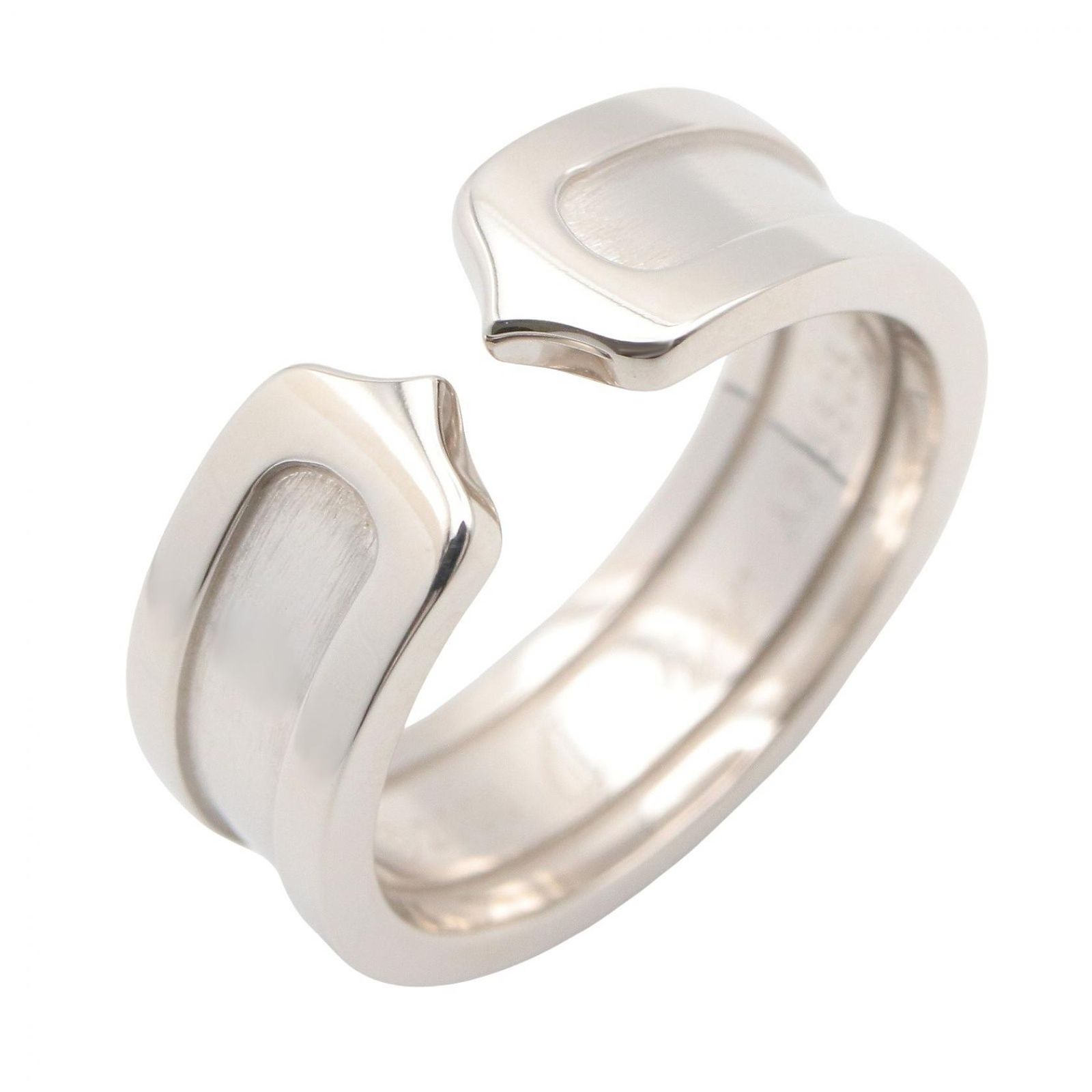 カルティエ Cartier リング 2C ダブルハート スリーカラー K18PG K18WG 