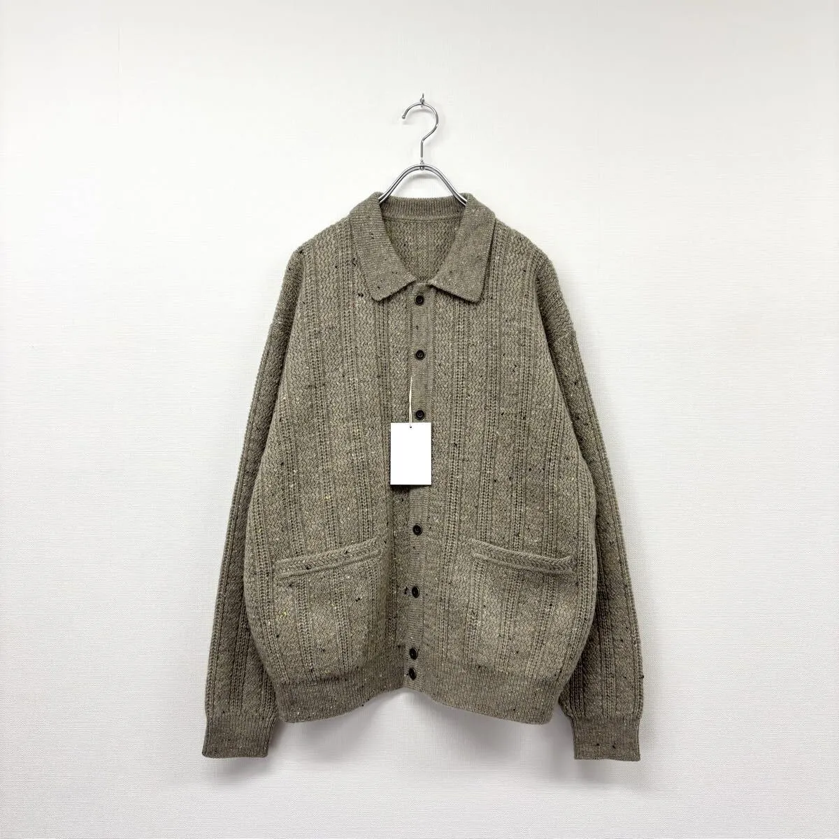 crepuscule クレプスキュール モヘアカーディガン ポロ 24aw 2024 新品 crepuscule クレプスキュール Rib Pattern Polo CD
