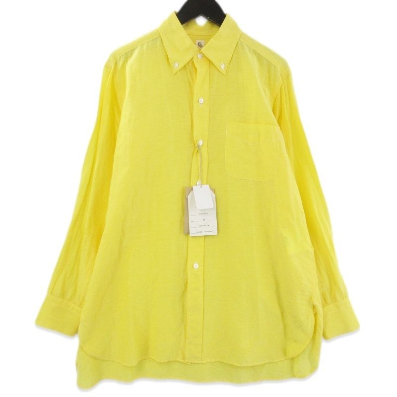 未使用 KAPTAIN SUNSHINE キャプテンサンシャイン ポロカラーシャツ KS21SSH07 長袖シャツ Polocollar Shirt SUN YELLOW 38 71015391 未使用 KAPTAIN SUNSHINE キャプテンサンシャイン ポロカラーシャツ