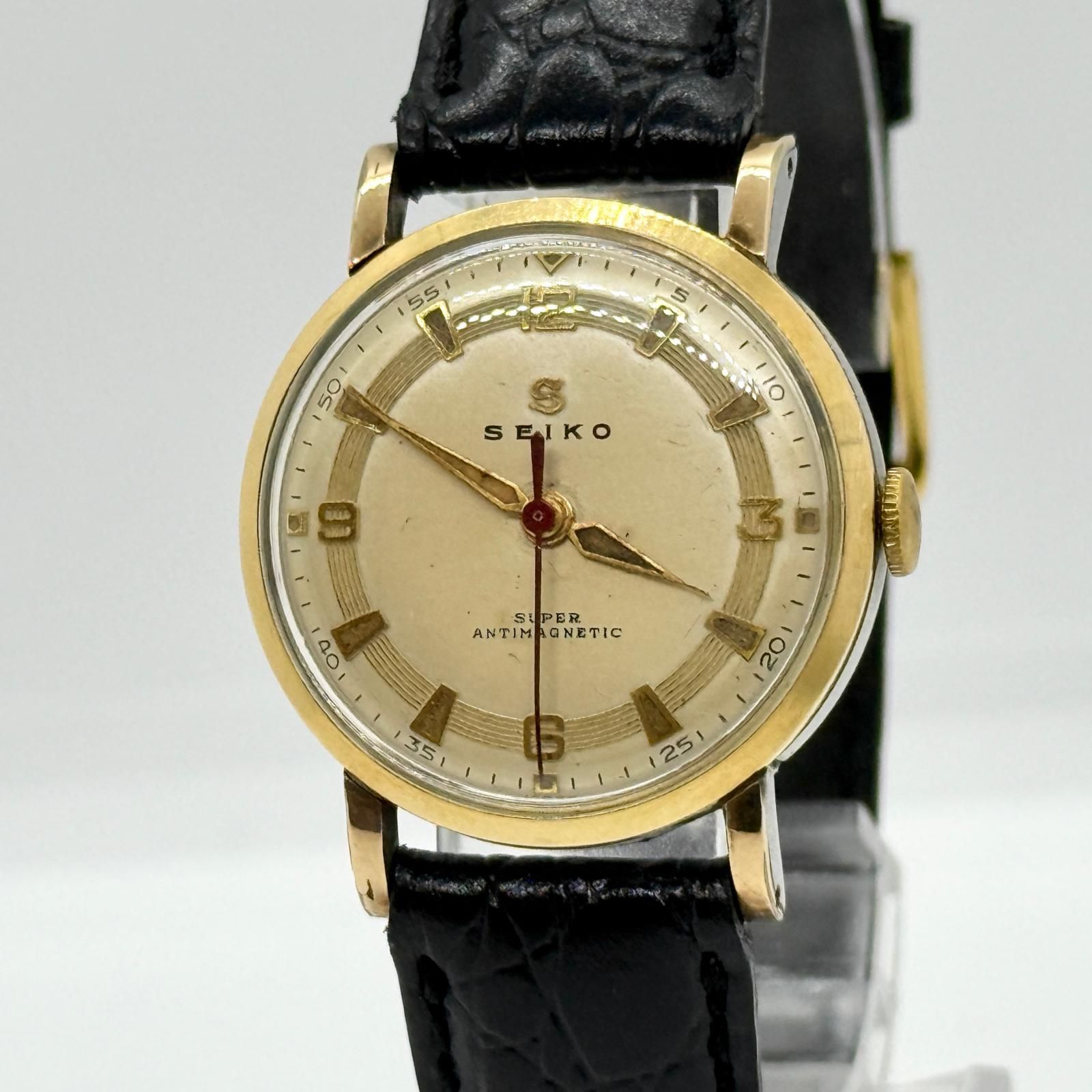 SEIKO セイコー スーパーアンチマグネチック ゴールド 手巻き 