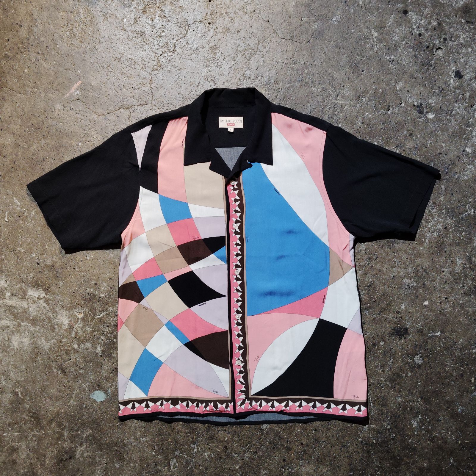 Supreme 21ss × Emilio Pucci S/S Shirt L Multicolor シュプリーム