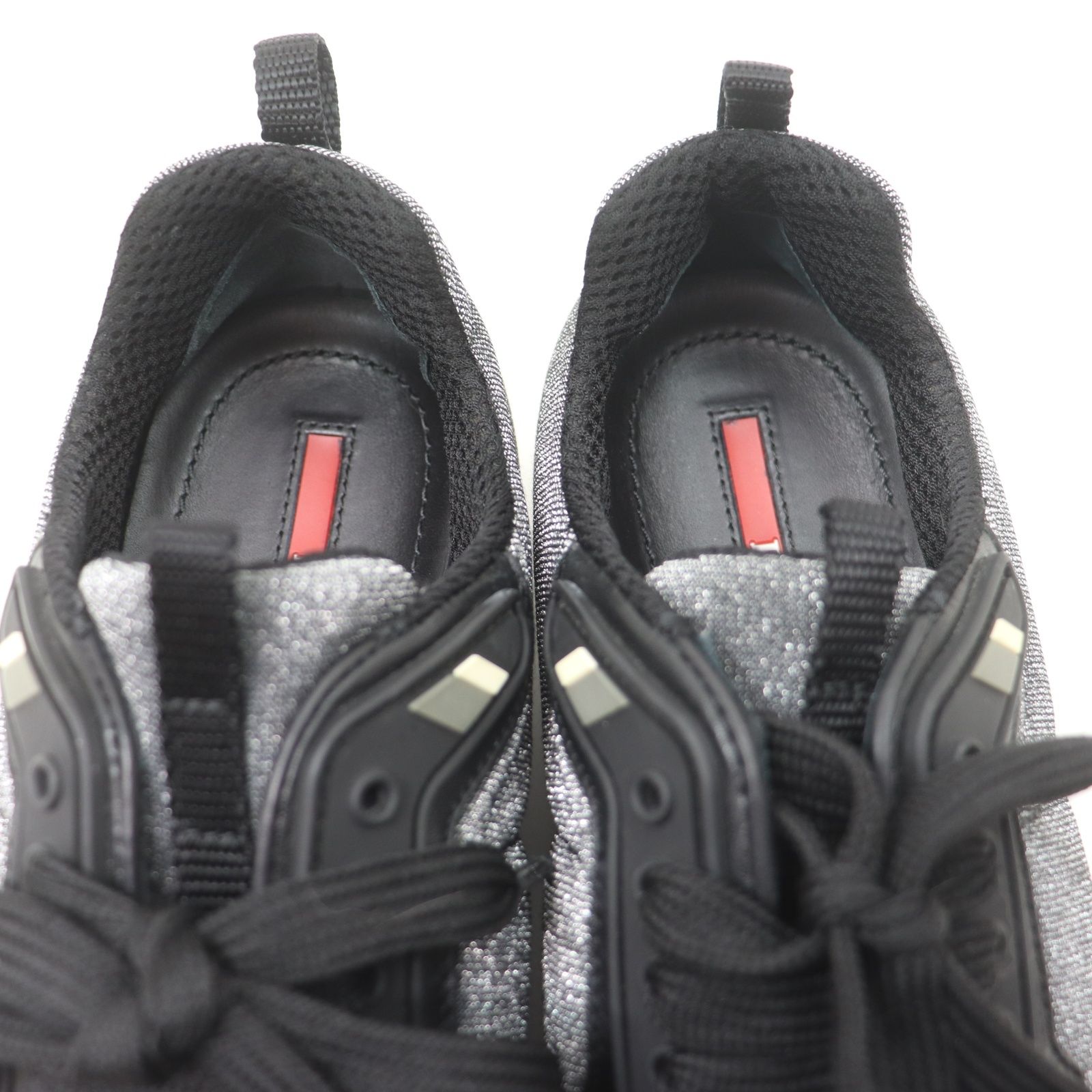 ITJT5UZUJMUQ 美品 PRADA SPORT プラダスポーツ スニーカー シルバー 