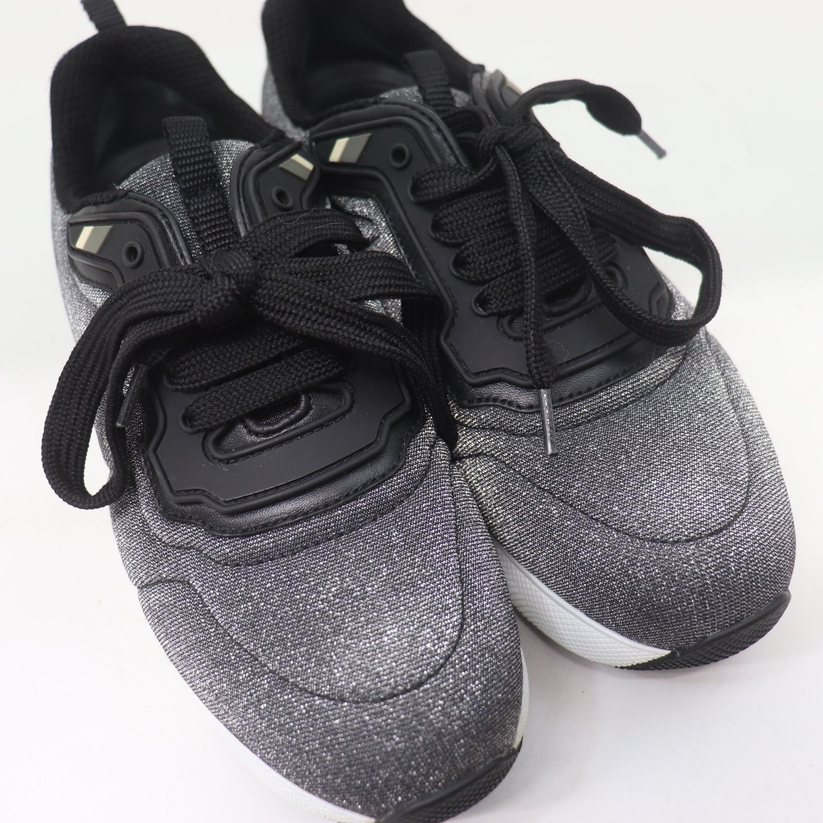 ITJT5UZUJMUQ 美品 PRADA SPORT プラダスポーツ スニーカー シルバー 