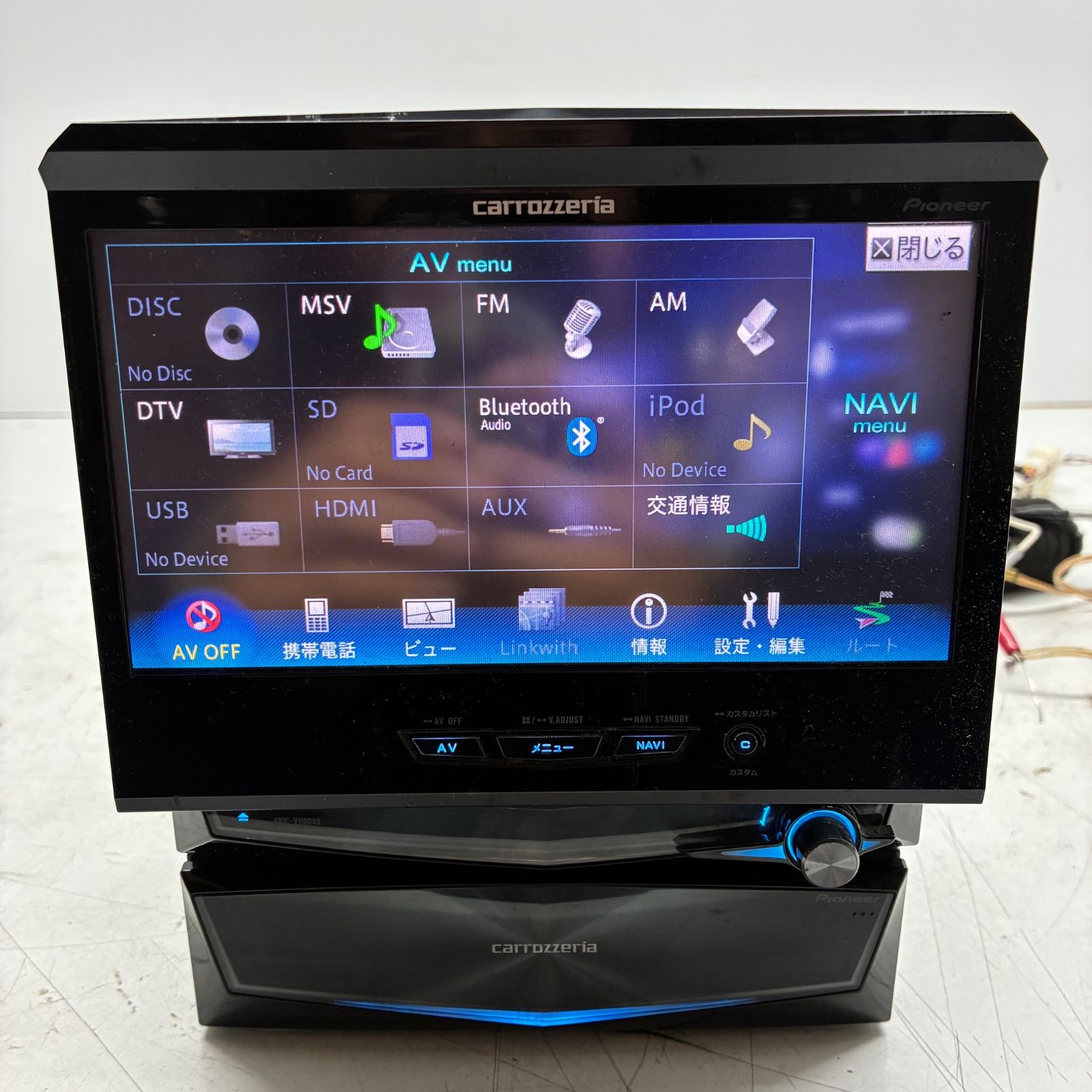 Y Carrozzeria カロッツェリア Pioneer パイオニア AVIC-VH0099S 2DIN