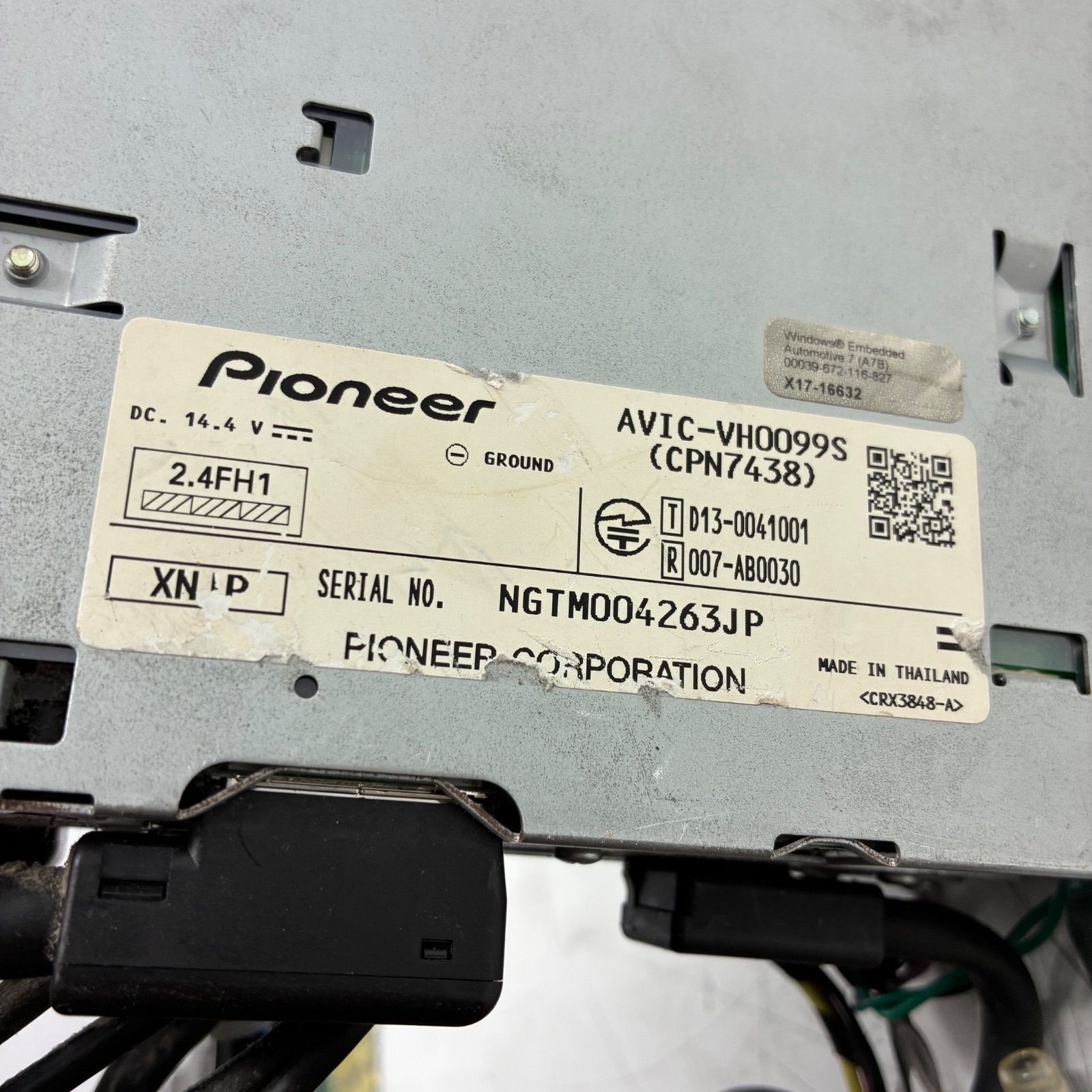 Y Carrozzeria カロッツェリア Pioneer パイオニア AVIC-VH0099S 2DIN 