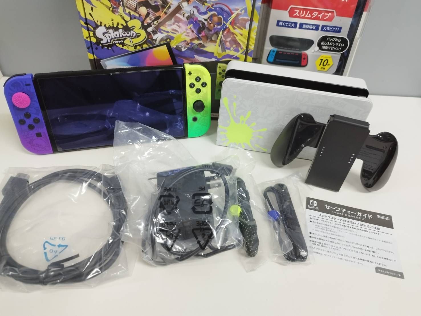 良品】Nintendo Switch 有機ELモデル HEG-001/2022年製/スプラトゥーン 