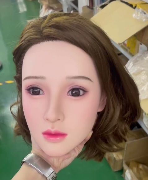 高級品ソフトシリコン ヘッドリアルガール 植毛リアル口腔 舌歯 口は手 