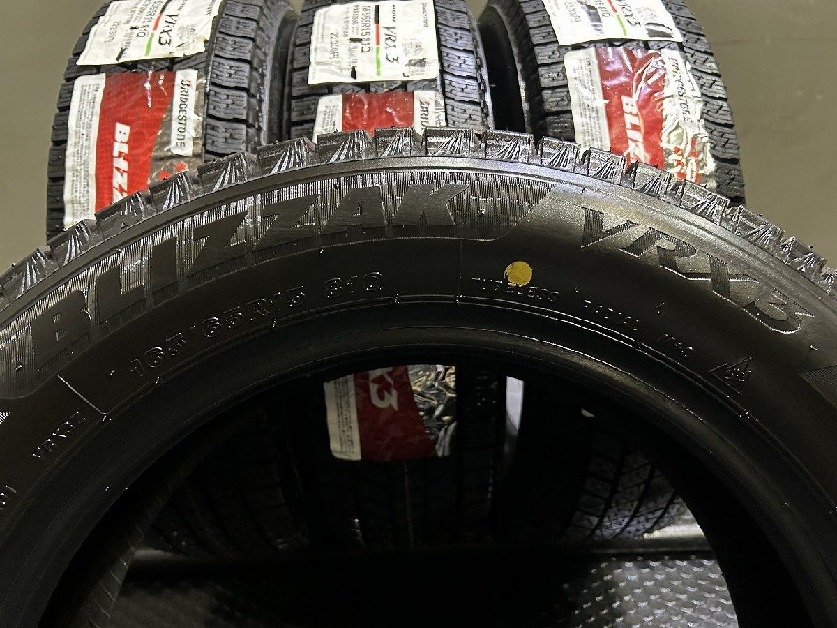 【新品】BS BRIDGESTONE BLIZZAK VRX3 165/65R15 81Q 15インチ スタッドレス 4本 24年製 タフト ソリオ デリカD:2等　(VTM499) 新品】BS BRIDGESTONE BLIZZAK VRX3 165/65R15 81Q 15インチ