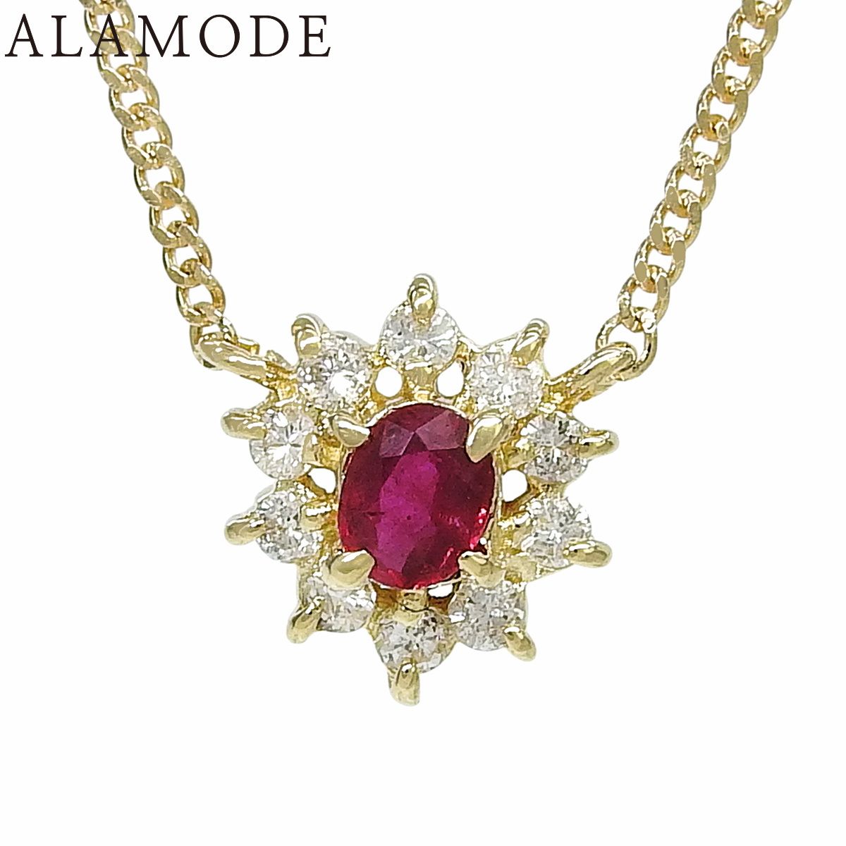 21ct 人工ルビー カラフル 高炭素ダイヤモンド ゴージャス ネックレス 黄色 21ct 人工ルビー カラフル 高炭素ダイヤモンド ゴージャス ネックレス