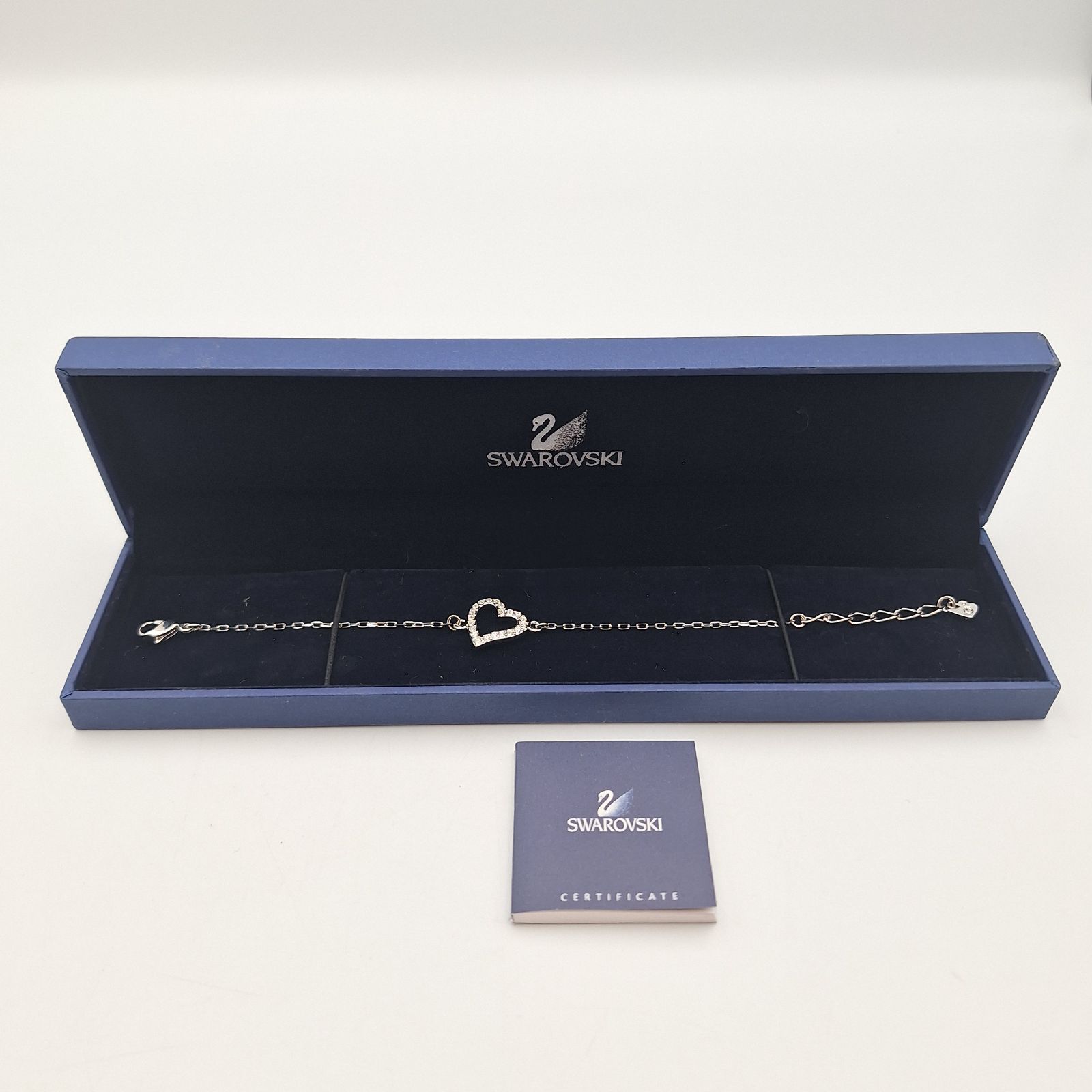 SWAROVSKI スワロフスキー ブレスレット ハート ラインストーン ほぼ未