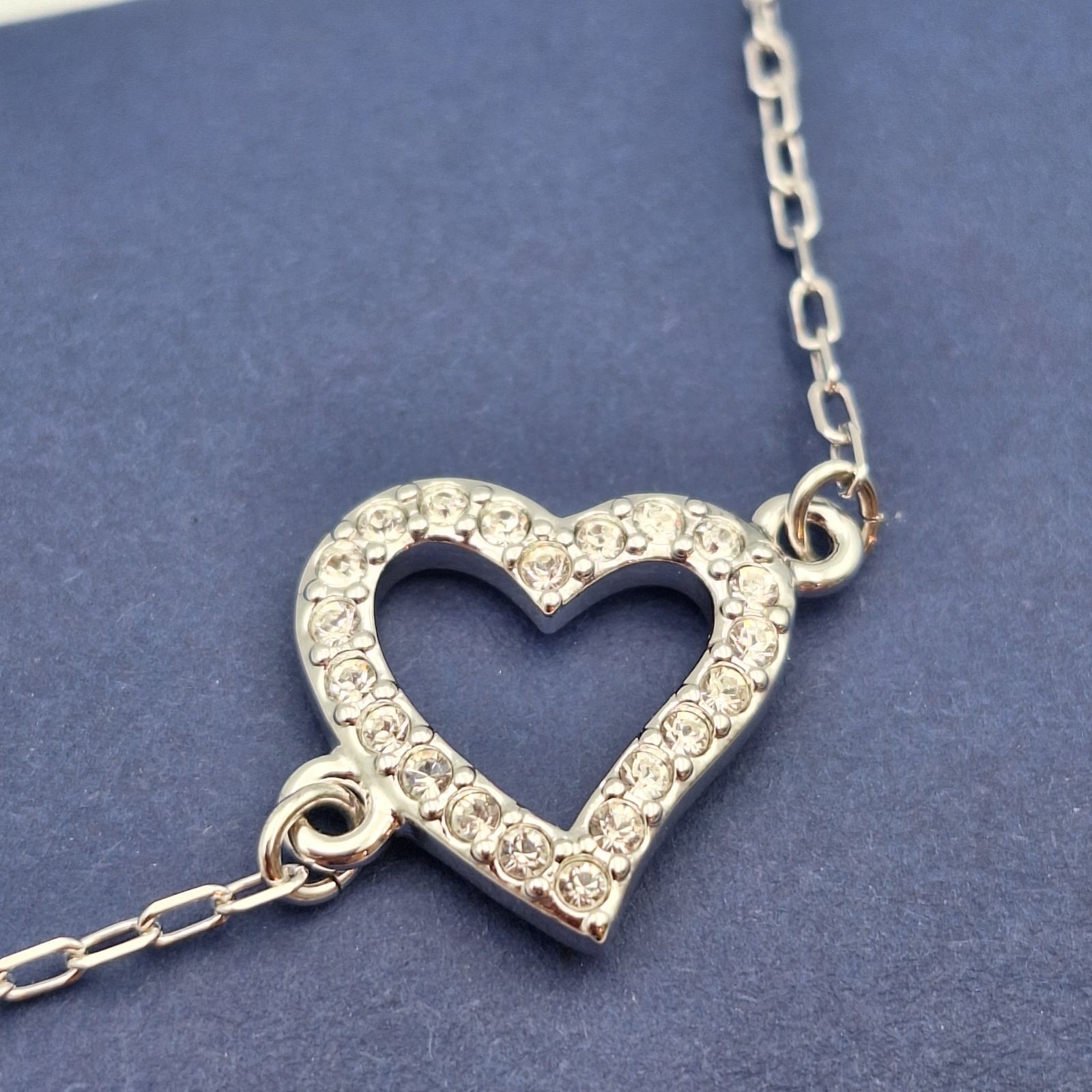 SWAROVSKI スワロフスキー ブレスレット ハート ラインストーン ほぼ未