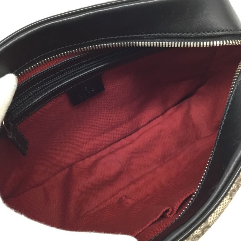 GUCCI【グッチ】GGスプリーム ショルダーバッグ 387507 ブラック