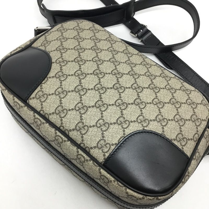 GUCCI【グッチ】GGスプリーム ショルダーバッグ 387507 ブラック