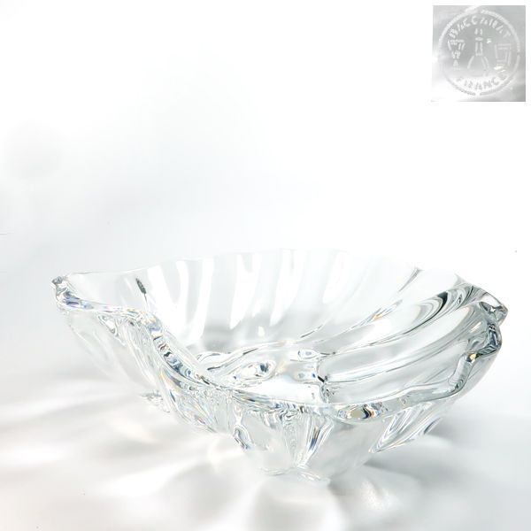 Baccarat ボウル HUITRES 牡蠣の殻 シェル ラージ 25cm クリスタル 美