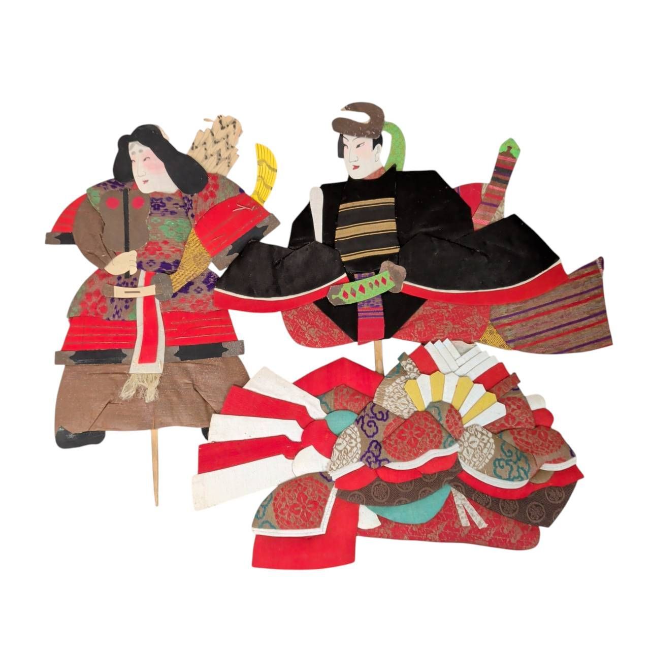 松本押絵雛 工芸品 骨董 松本押絵 面長の顔と立体感が特徴「松本押絵雛