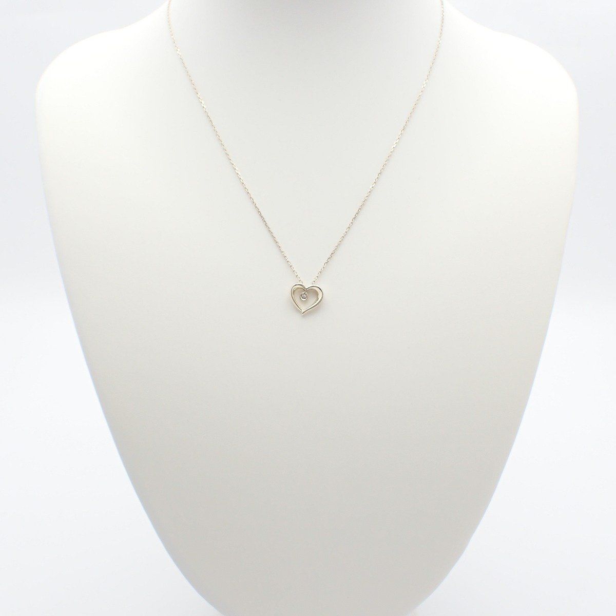 STAR JEWELRY スタージュエリー ハート ネックレス シルバー925 