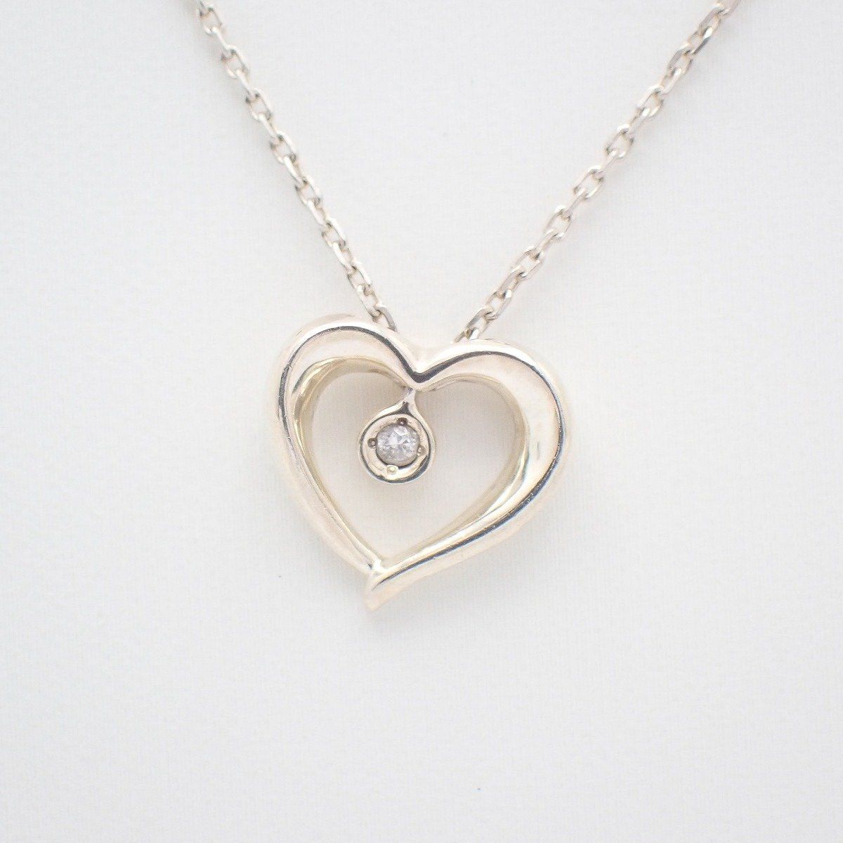 STAR JEWELRY スタージュエリー ハート ネックレス シルバー925 
