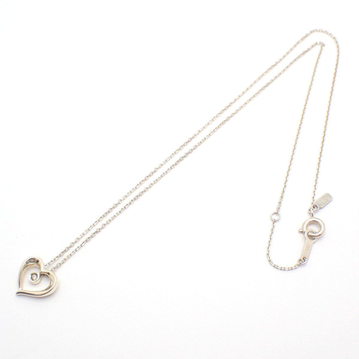 STAR JEWELRY スタージュエリー ハート ネックレス シルバー925 