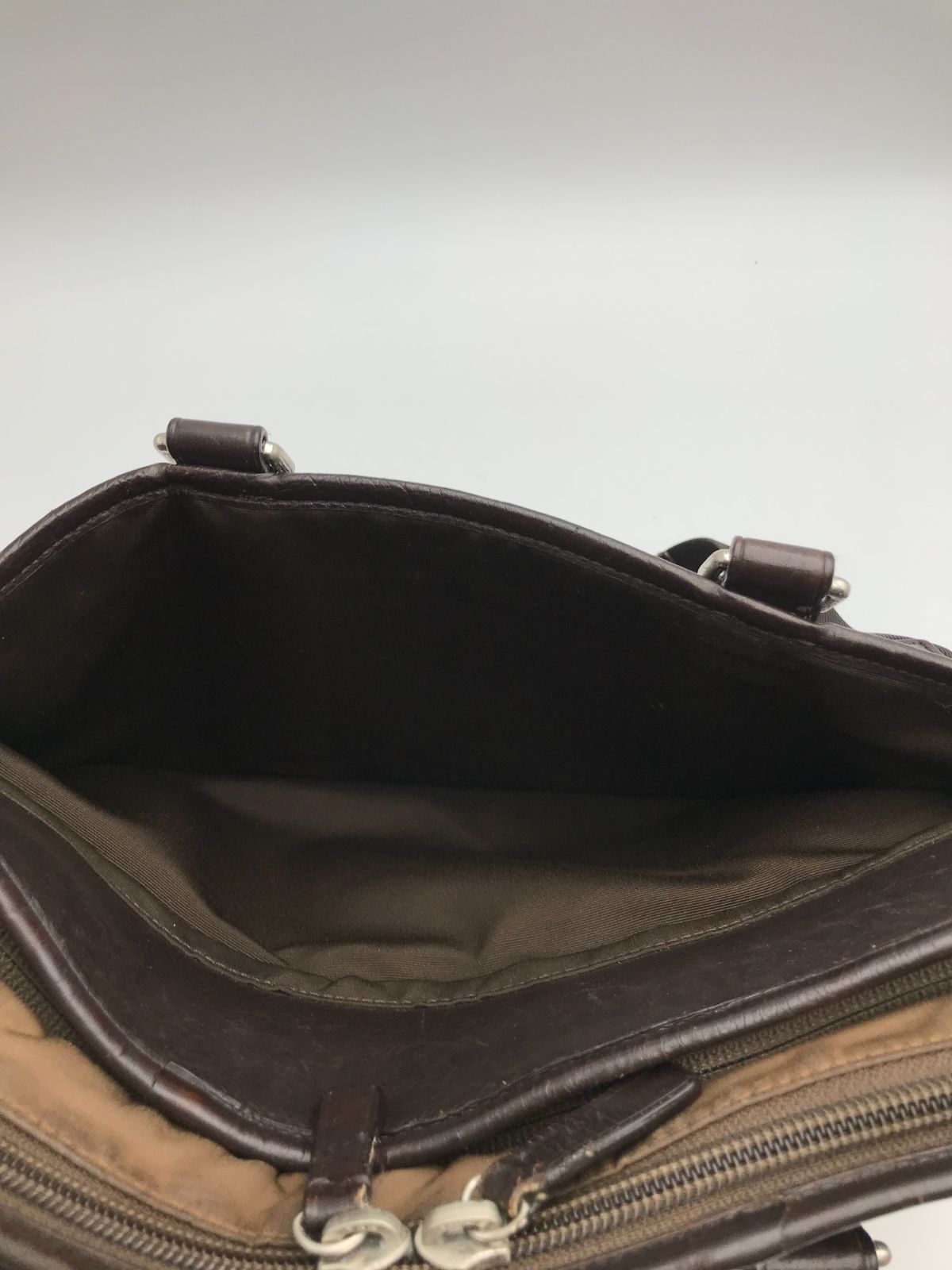 COACH コーチ ビジネスバッグ 2way レザー ダークブラウン系 1048