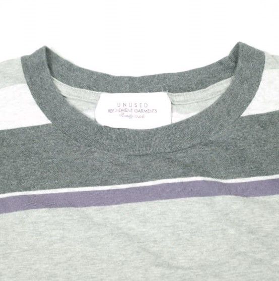 UNUSED アンユーズド 23SS 日本製 Border T-Shirt ボーダーTシャツ UNUSED アンユーズド 23SS 日本製 Border T-Shirt ボーダーTシャツ
