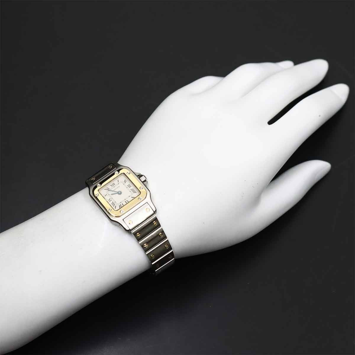 カルティエ Cartier サントスガルベSM W20012C4 コンビ レディース 